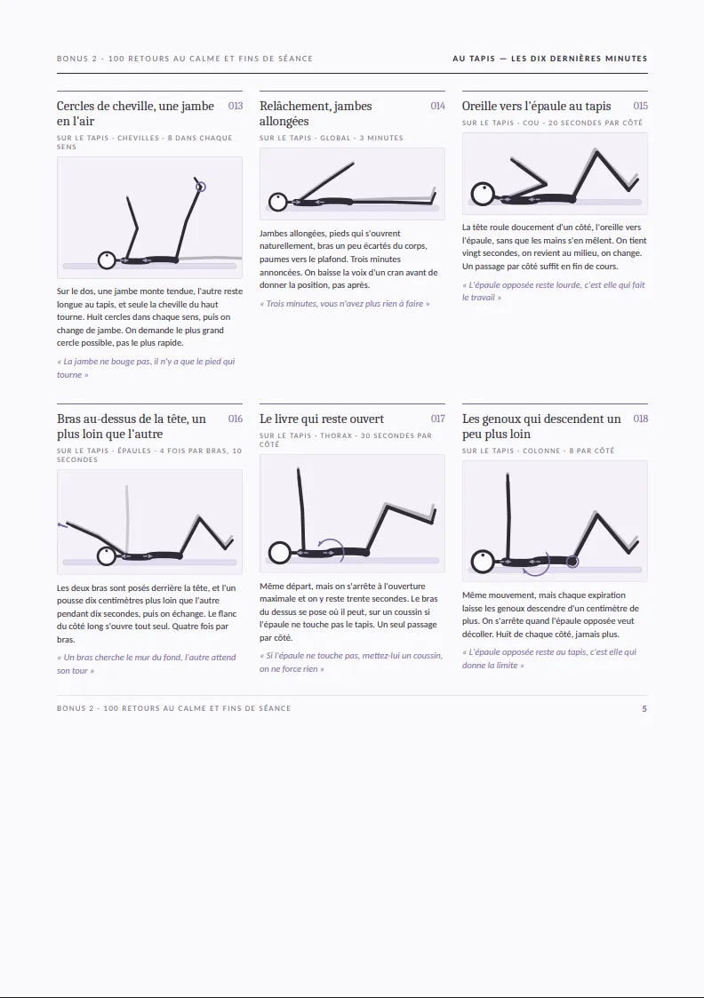 Page réelle du MasterPack Pilates Pro 1